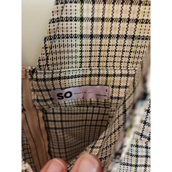 Nwt Women's So Plaid Pink/Black Layering Dress With Pockets Size 9 - Picture 4 of 10